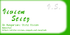 vivien stitz business card